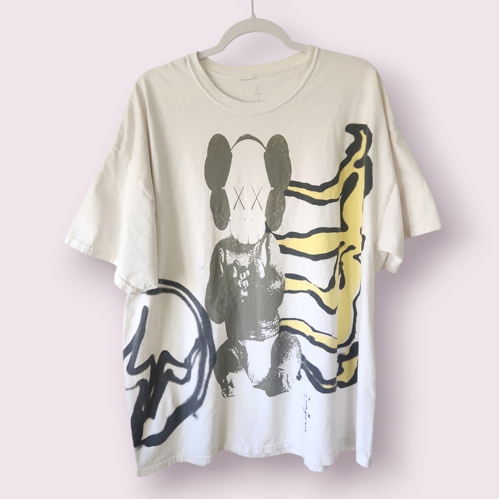 Cactus Jack by Travis Scott x KAWS For Fragment Graphic Tee Size XL